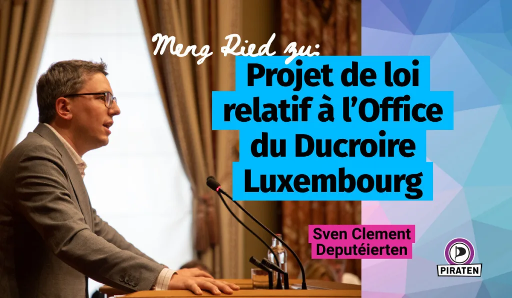 Header for Projet de loi relatif à l’Office du Ducroire Luxembourg